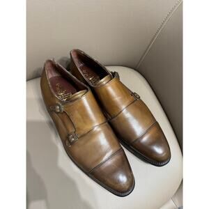 Herring Shoes Mens Double Monk Strap Dress Office Business Brown Buckle